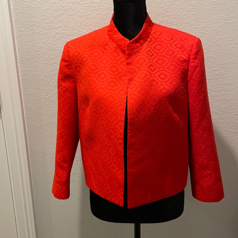 Kasper: gorgeous orange suit jacket